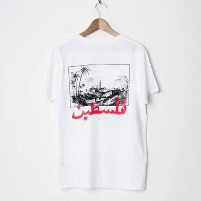 SkatePal 'Palms' Tee (White)